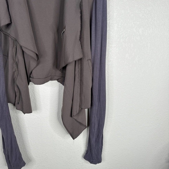 lafayette 148 Jacket Women's Medium Brown Shawl Neck Long Sleeve Open Front - Picture 5 of 11
